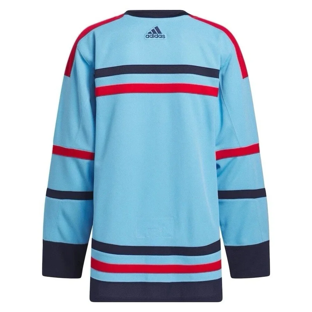 Adidas Primegreen Winnipeg Jets 3rd Alt RCAF Authentic Strap Blue Jersey Size 46